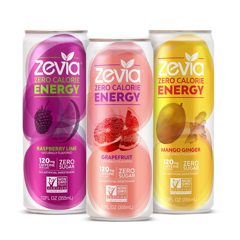 {PR Newswire} Zevia Introduces Zero-Calorie, Naturally Sweetened Energy and Sparkling Water Product Lines